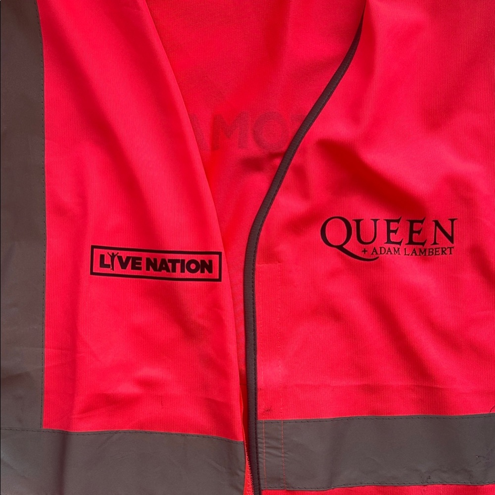Live Nation Vibrant Red Jacket with Black Details
